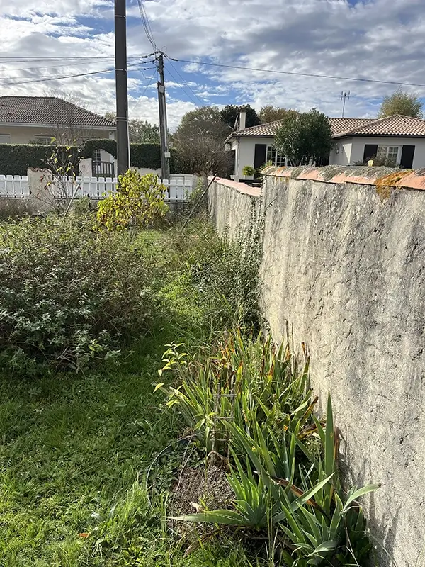 Création de jardin délimitation mérignac avant