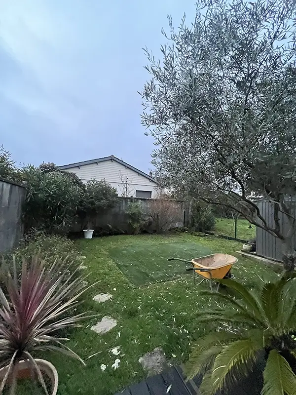 Création jardin et espace vert à Mérignac début chantier
